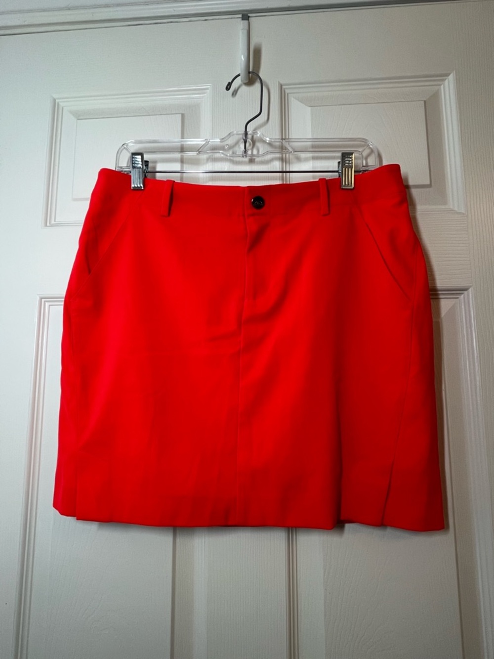 NWOT Polo Golf Ralph Lauren Redish Orange Mini Skort Size 6